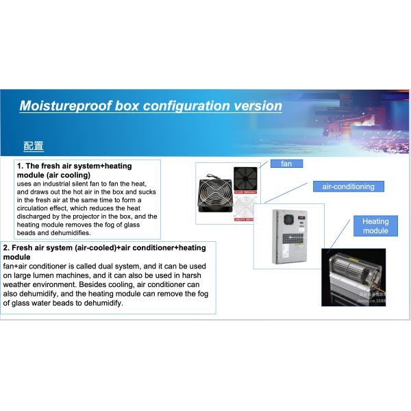 Intelligent Temperature Control and Air Conditioning in Outdoor Projector Waterproof Box