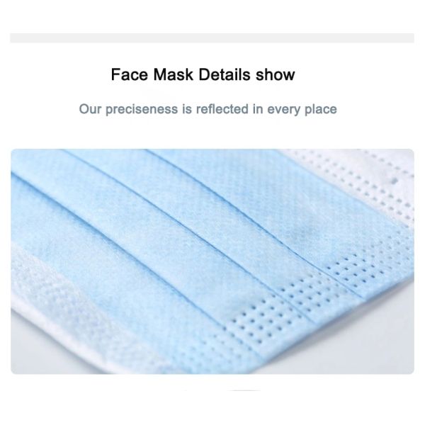 3 Ply Breathable Medical Mouth Mask , Disposable Protective Face Mask