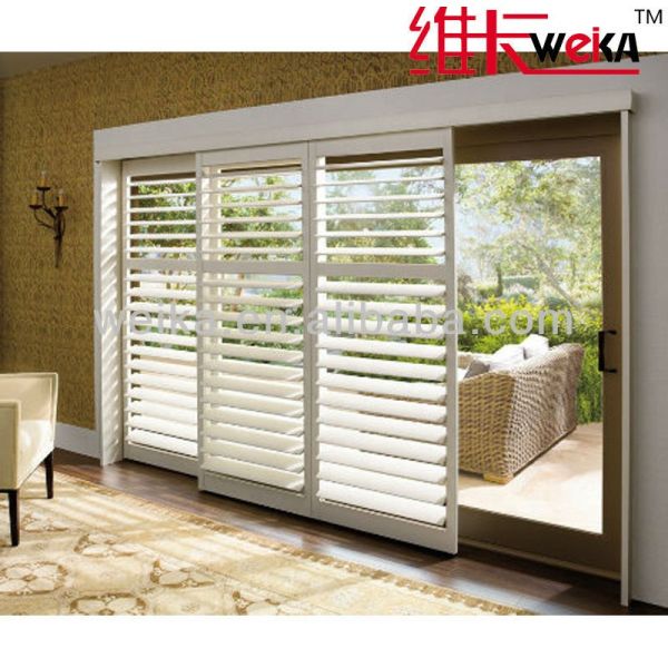 Vertical Powder Coated Aluminum Blind Shutter Custom Made For Villa