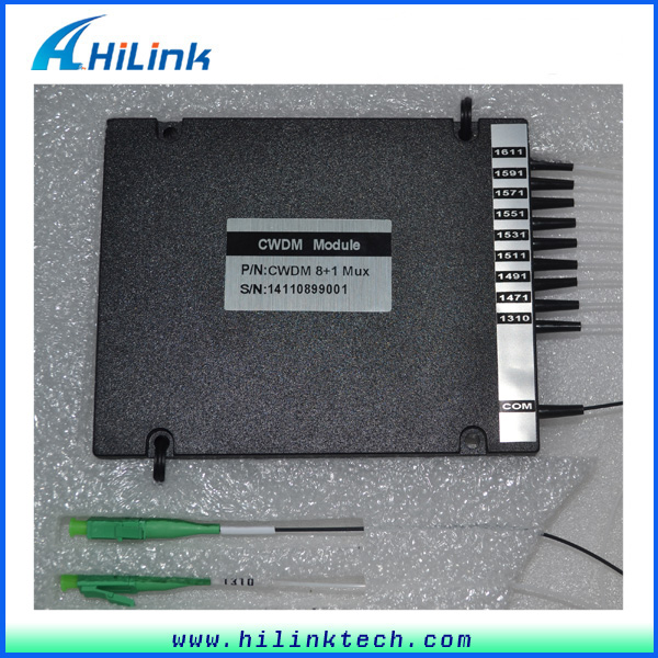 High Isolation HL-CWDM Mux Demux Module 8+1 Multiplexer With 8 Channel