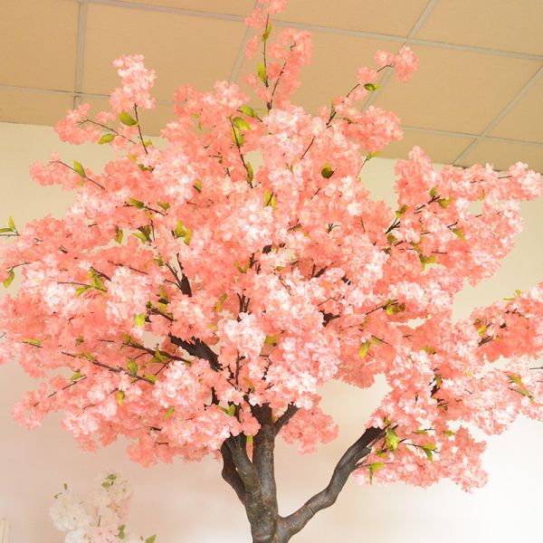 Plastic Trunk Artificial Cherry Blossom Tree 2.5m Height For Wedding Decor