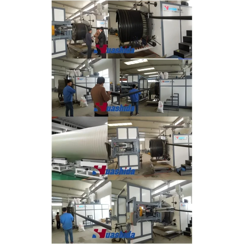 HDPE Hollow Wall Spiral Pipe Extruding Machine with 200-3000mm Pipe Range and High Ring Stiffness for Automatic Operation