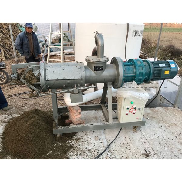 Solid Liquid Separation Equipment Poultry Manure Drying Machine Stainless Steel