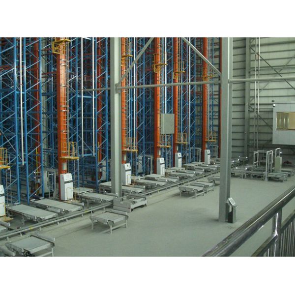 Blue / Orange ASRS Systems Improve Storage Efficiency 800 - 1200mm Depth