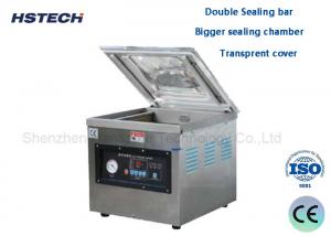 China Double Sealing Bar Bigger Sealing Chamber Transprent Cover Industrial Vacuum Sealing Machine on sale