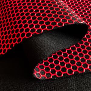Buy cheap Anti Slip Silicone Leather Fabric Printed Honeycomb Faux Leather product
