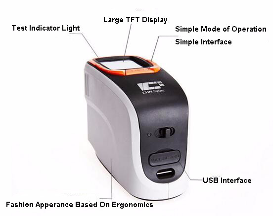 Xenon Lamp Portable Color Spectrophotometer For Building Material