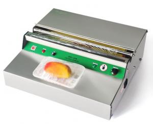 Buy cheap Stainless Steel Electric PVC Cling Film Wrapping Machine / Food Tray Sealing Machine product