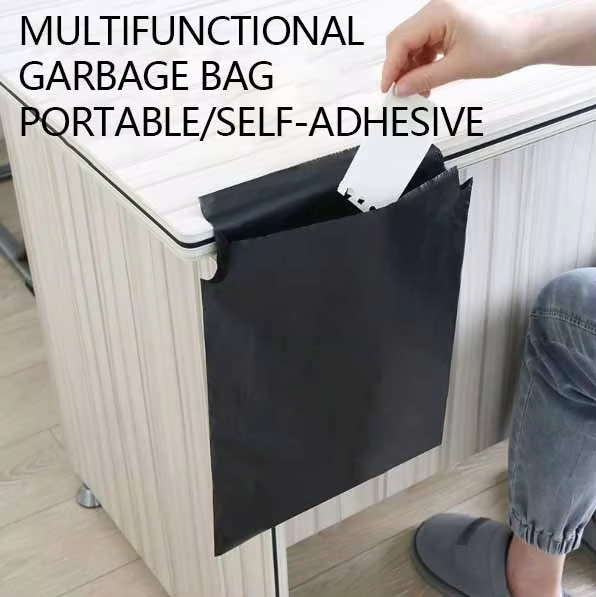 Paste Garbage Bag Shrink Bag Disposable Self-adhesive Recyclable PE Material Household Car Diapers Tampon Liquid Soap