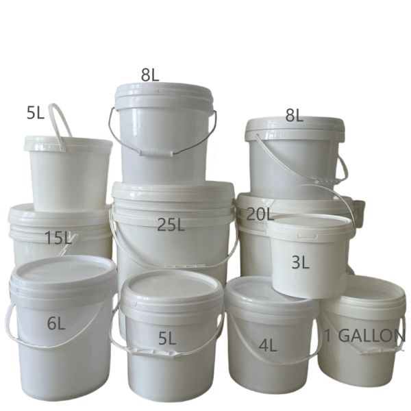 China Plastic Bucket Factory Supply Mini Clear Plastic Container Pail