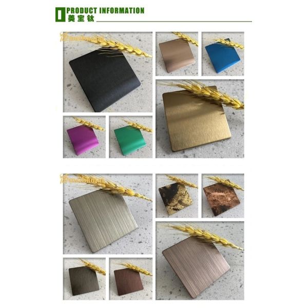 201 Grade Hairline Finish Stainless Steel Sheet 0.45mm Thickness for Decorative Wall Panels