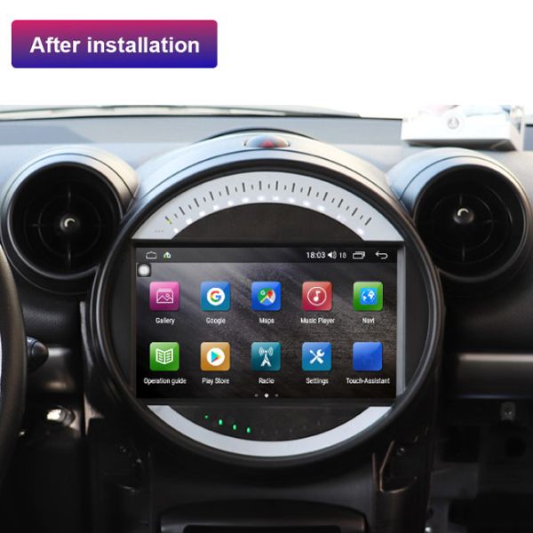 128GB R56 R60 Mini Cooper Android Head Unit Single Din Car Stereo With Touch Screen