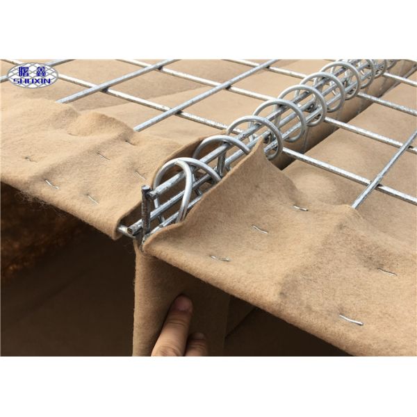 Durable Geotextile Lined Welded HESCO Sand Filled Barriers for Perimeter Wall