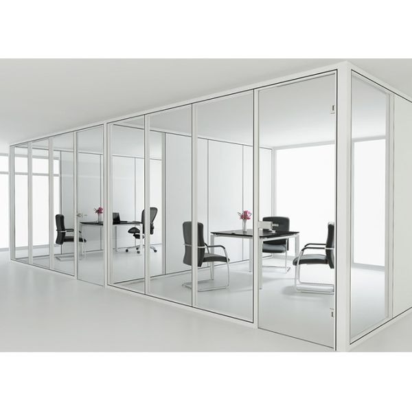 Sound Acoustic Glass Partition Long Service Life Single Glass Partition Wall Full Version