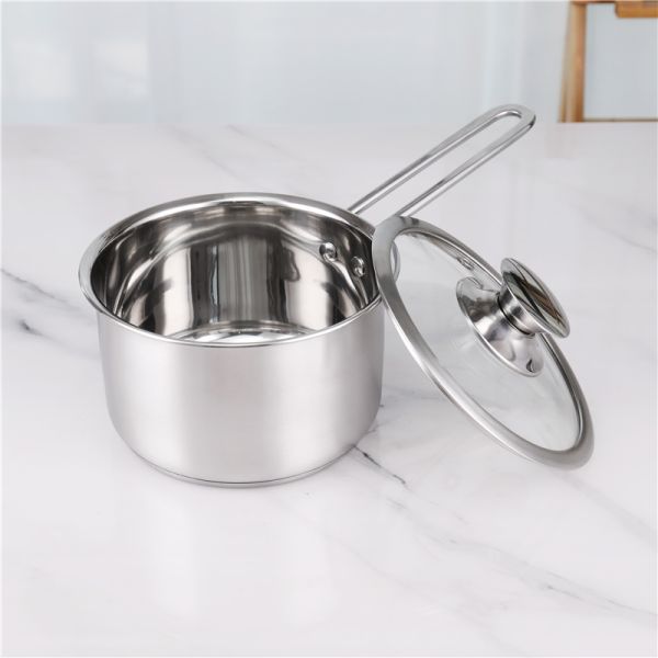 Hot Selling Korean 3pcs Non Stick Cookware Set Hot Pot Stainless Steel Soup Pot Cooking Pot Set