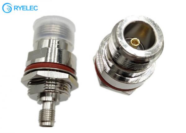 Quality N Female With Nut Fixed To SMA Female With Waterproof Aluminum RF Connector for sale