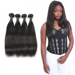 China 9A Straight Virgin Hair Weave , Natural Straight Hair Extensions Full Cuticle on sale