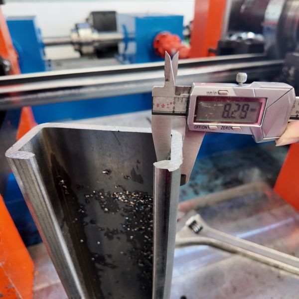 Solar panel mounting brackets produced by the machine