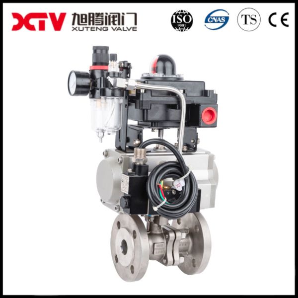 Industrial Usage and Flange Ball Valve Full Bore with Dead Man Spring Return Handle
