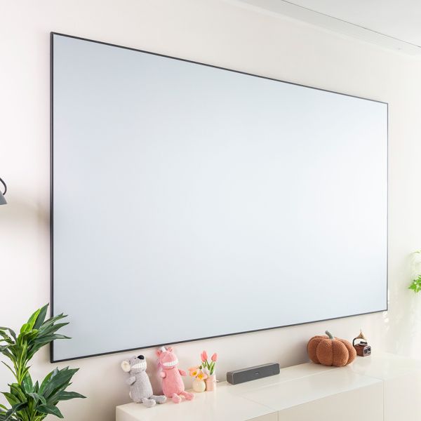 120 Inch Fixed Frame Projector Screen 8K 3D PET ALR Screen Large View Angle