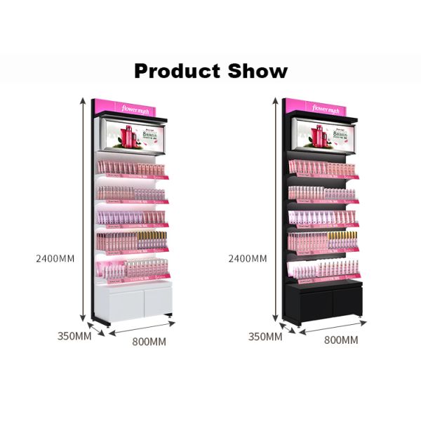 Various Colors Cosmetic Display Cabinet And Showcase For Shopping Mall