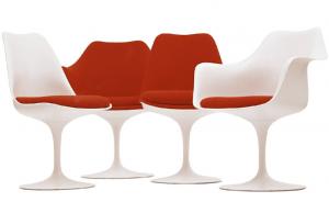Buy cheap White Coffee Shop Knoll Tulip Chair , Saarinen Tulip Chair With Cushion product