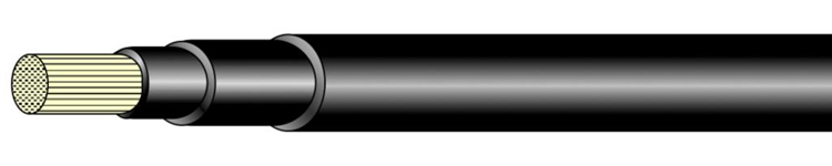 HMWPE Single Core Cathodic Protection Cable with PVDF Insulation and Tinned Copper Conductor for CP Groundbed Applications (6mm² to 95mm²)