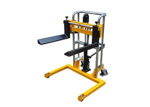 Buy cheap PJ-R Manual Hydraulic Roll Handling Stacker Loading Capacity 400Kg product