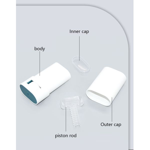 0.5oz PP PCR Twist Up Oval Deodorant Containers 15g 20g