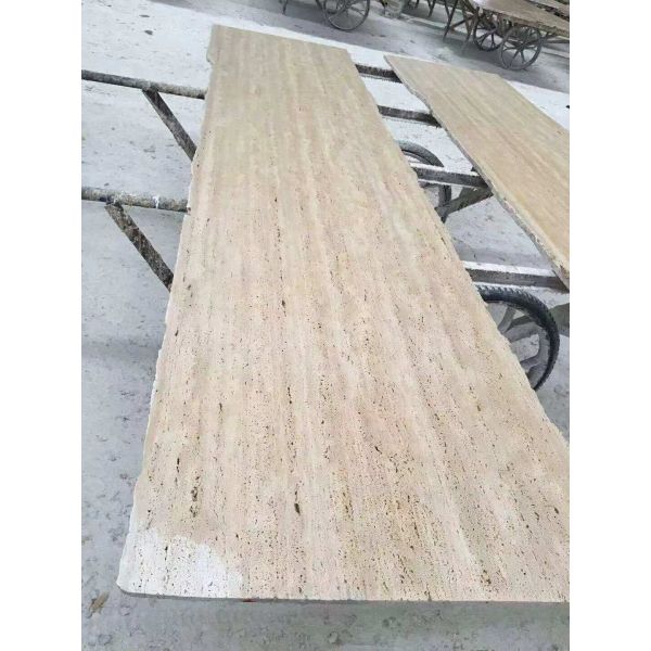 Building Marble Stone Slab Tile Roman Travertine Style 2.7 G / Cm³ Density