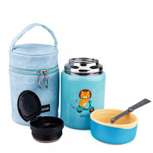 Buy cheap 5 Piece Vacuum Food Container Stainless Steel Set Tableware Metal Insulation Pot  750ml product