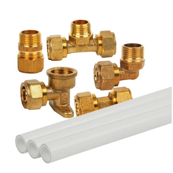 Threaded Connection Brass And Other Tees With Threaded Connection Teeth Inner And Outer Wires To Extend Copper Tees