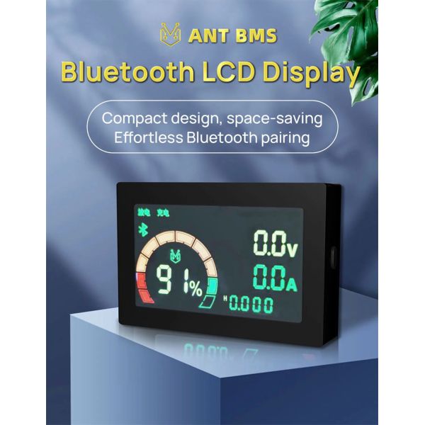 3.8" LCD Black Touch BMS Screen 4S-32S 24V-150V Li-Ion Bms Accessories
