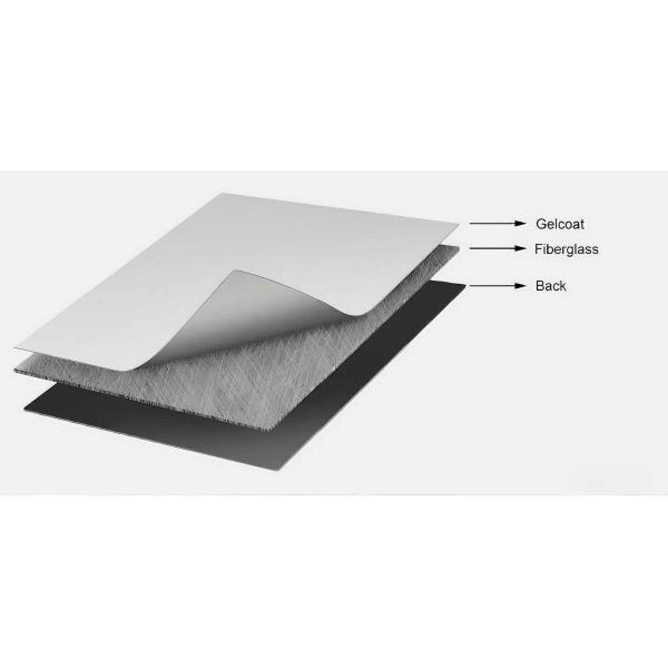 Matte Trailer FRP Flat Sheet For Refrigerated Trucks Stain Resistant Superior Insulation