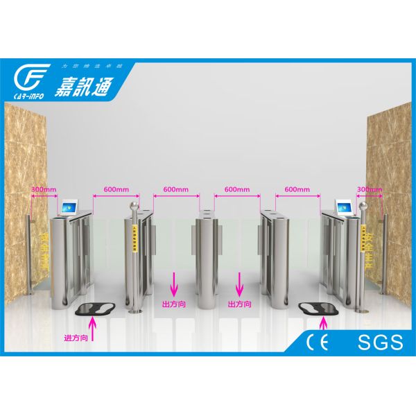 access control system gate card reader flap turnstile for gym for residential entrance