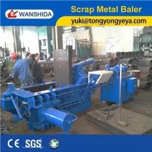 Buy cheap 100 Ton Scrap Metal Baler Machine Thickness 2mm Metal Scrap Baling Press product