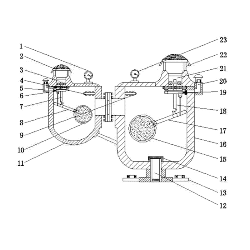 SS DN25 Double Orifice Quick Automatic Vent Air Release Valve with Complete Certificate