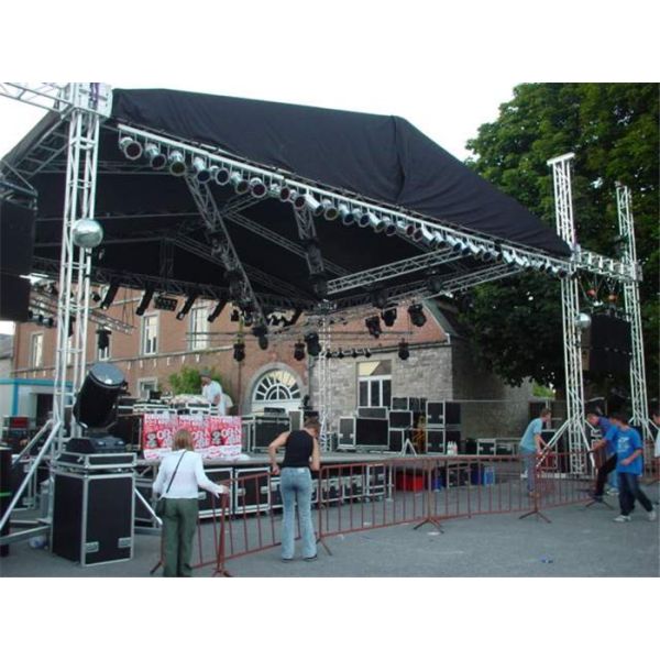 Recycling Aluminum Stage Roof Truss Spigot Display Lift Tower Suit Easy Install 12m - 30m