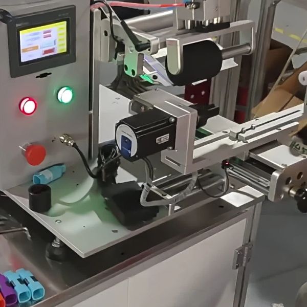Multi Functional Bottle Labeling Machine 300W Semi Automatic Bottle Labeler 220V