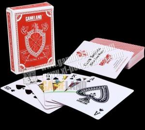 China GAMELAND Paper Invisible Ink Marked Playing Cards For Precision Lenses And Poker Reader on sale