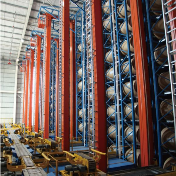Automatic Warehouse System , Storage And Retrieval Machine Apply In Food Tobacco