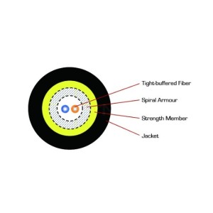 Buy cheap Duplex Round Base Station Optical Fiber Cable product