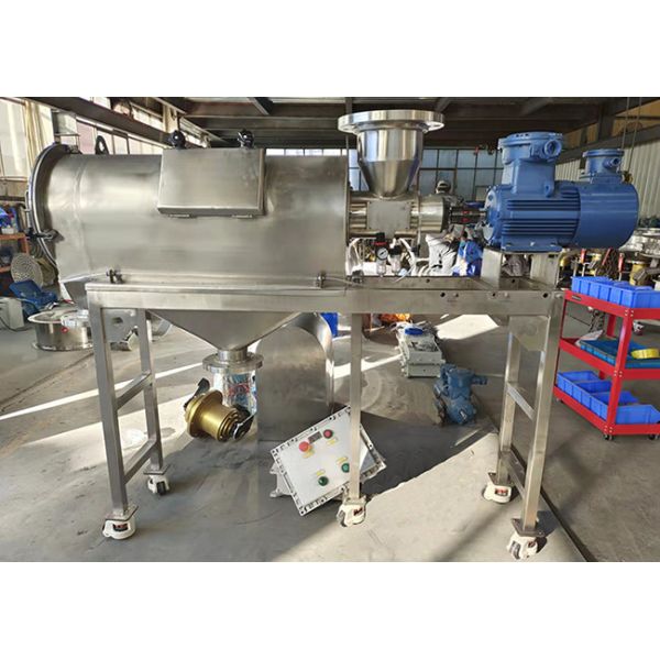 Horizontal Air Centrifugal Sifter Machine Airflow Vibrating Screen For Battery Material