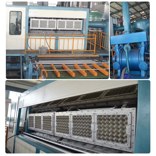 32kw/H 2000pcs/H Paper Egg Tray Making Machine