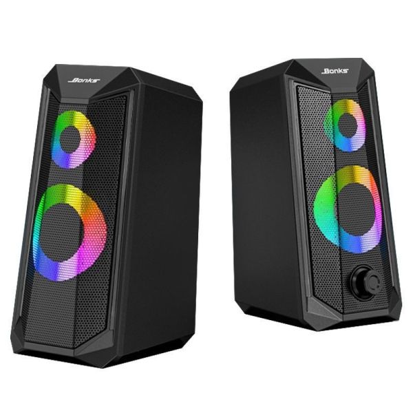 RGB Gaming Computer Speaker USB Laptop Small Audio Super Volume Desktop Subwoofers