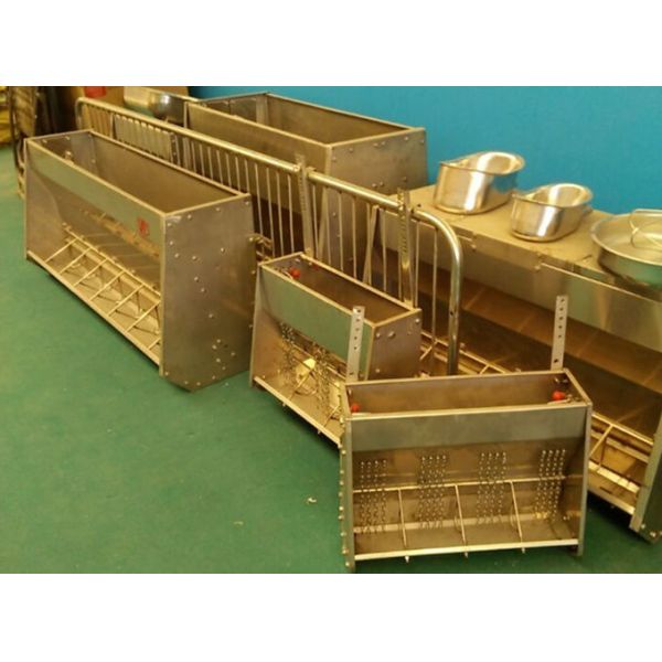 sow stainless steel automatic pig feeder tough double side pig feeder