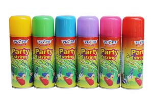 China Aerosol Can Party String Spray Mixed Colours Silly Crazy String Spray For Kids / Adults on sale