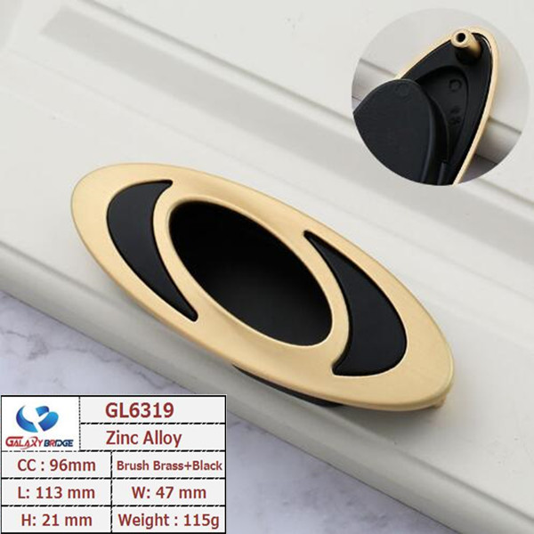 Gold Plated Ceramic Kitchen Cabinet Knobs / Closet Porcelain Handles T Bar Pulls Furniture Fittings