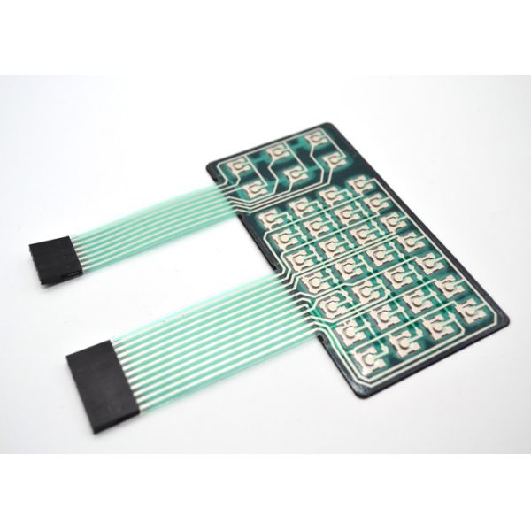 Embossed Tactile Membrane Switch Keyboard , Metal Dome Membrane Switch