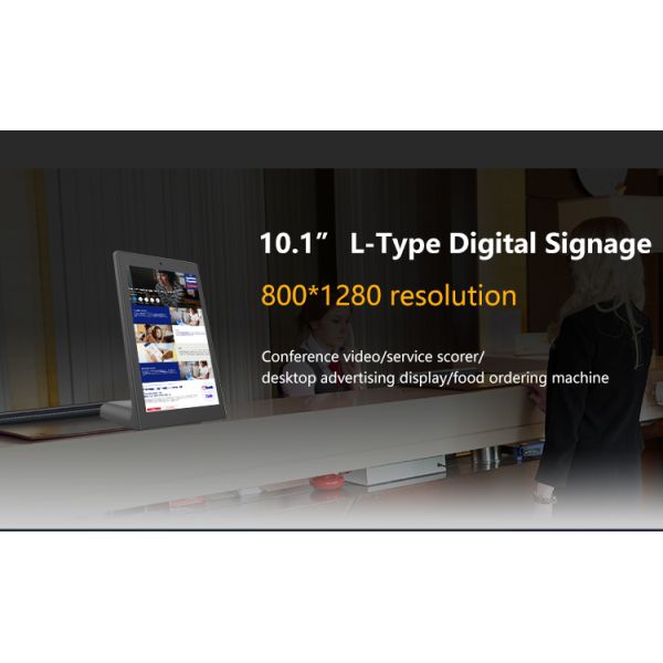 13.3inch RK3568 L shape desktop android tablet pc POE business kiosk restaurant othering